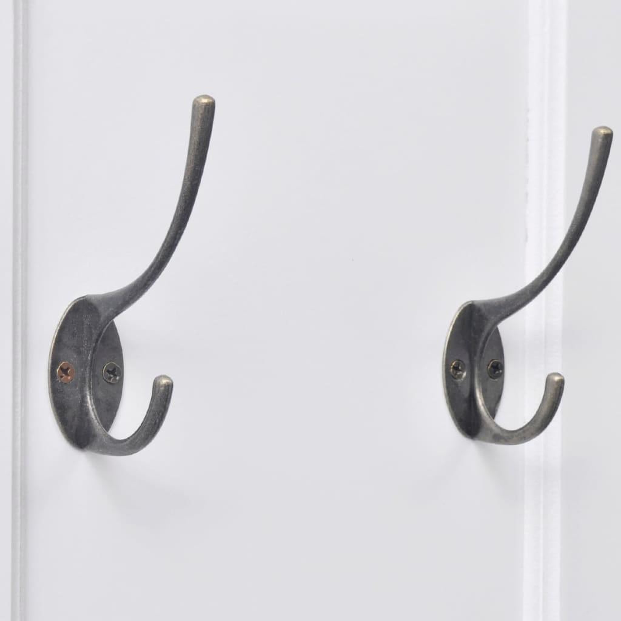 Voir la diapositive 4 : VIDAXL Portemanteaux 2 pcs blanc