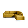 Voir la diapositive 5 : LISA DESIGN Livy - canapé d'angle convertible - avec coffre - en velours côtelé - 5 places - droit