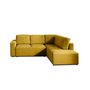Voir la diapositive 5 : LISA DESIGN Livy - canapé d'angle convertible - avec coffre - en velours côtelé - 5 places - droit