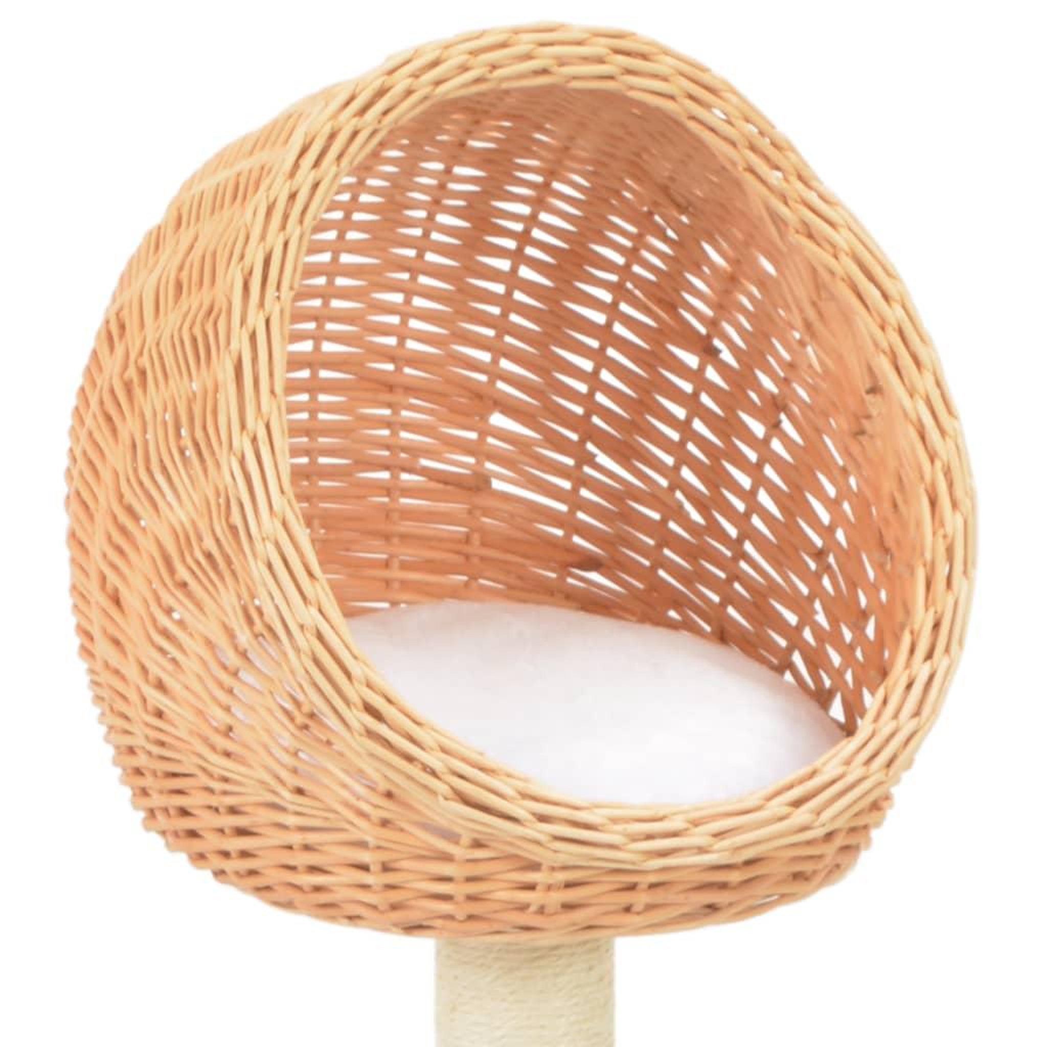 Voir la diapositive 4 : VIDAXL Arbre a chat avec griffoir en sisal Naturel Bois de saule