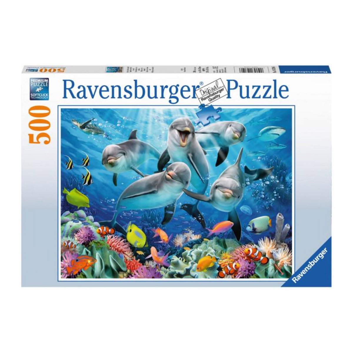 RAVENSBURGER RAVENSBURGER Dolphins in the coral reef, 500st.
