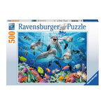 RAVENSBURGER RAVENSBURGER Dolphins in the coral reef, 500st.