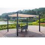 Voir la diapositive 4 : MARKET24 Pergola en aluminium CORDOBA - Ecru - 4 x 3 m