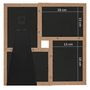 Voir la diapositive 6 : VIDAXL Collage de cadres photo pour photo de 4x(13x18 cm) Marron MDF