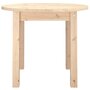 Voir la diapositive 5 : VIDAXL Table basse Ø 55x45 cm Bois massif de pin