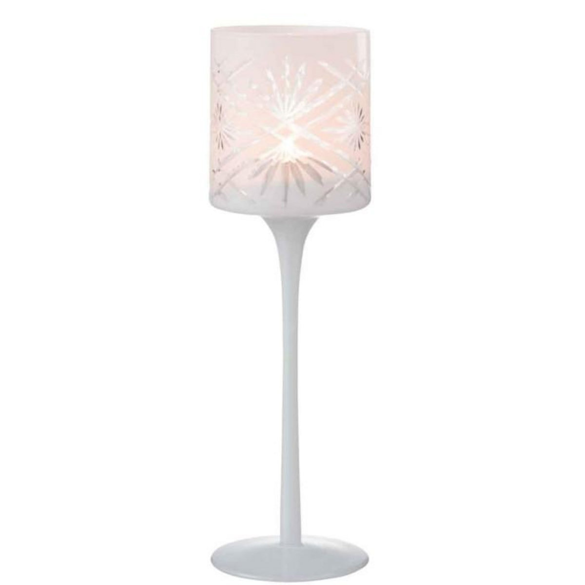 Paris Prix Photophore sur Pied Déco  Santorini  30cm Blanc