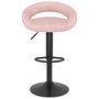 Voir la diapositive 3 : VIDAXL Tabourets de bar lot de 2 rose velours