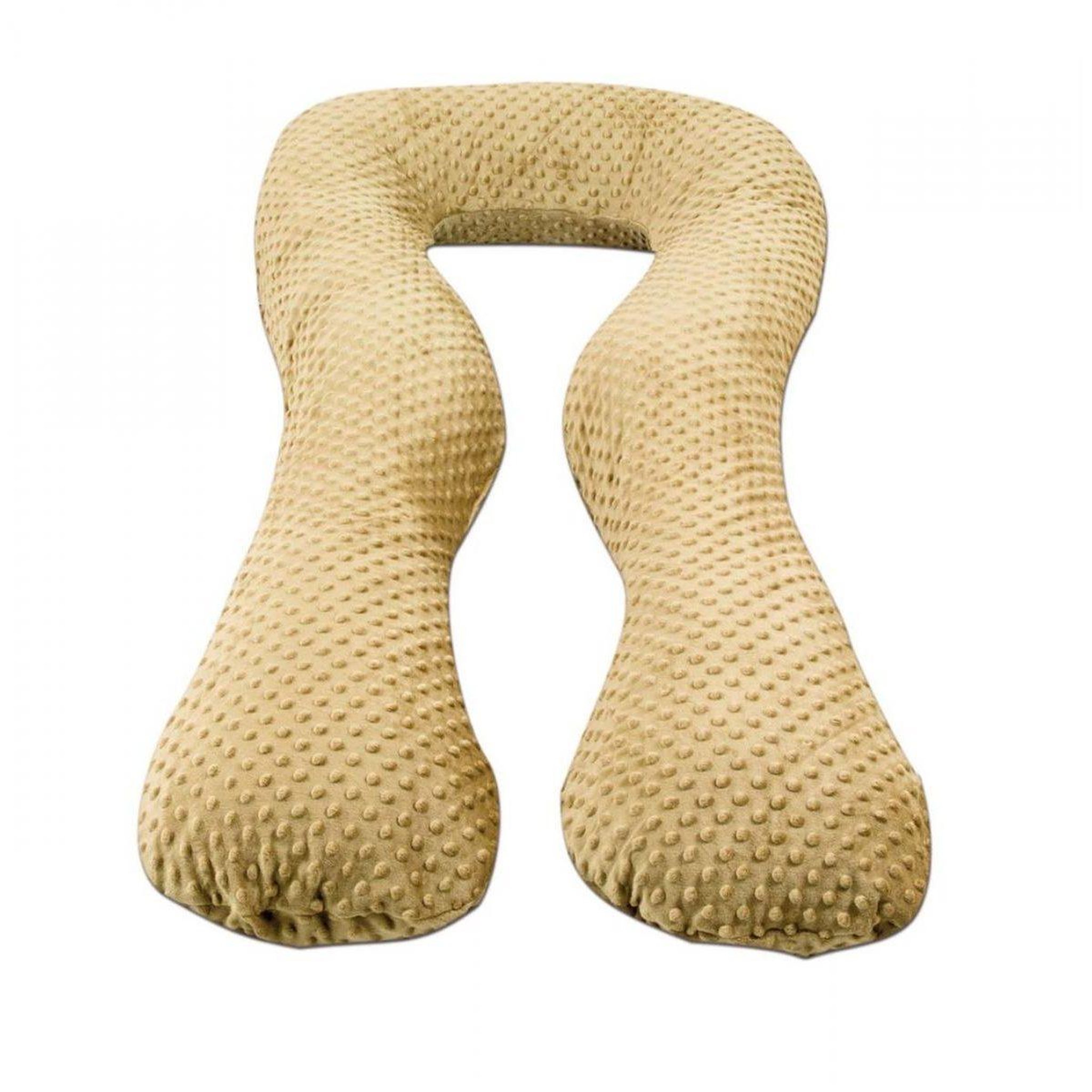 VELINDA Coussin Grossesse/Allaitement forme en U cappuccino