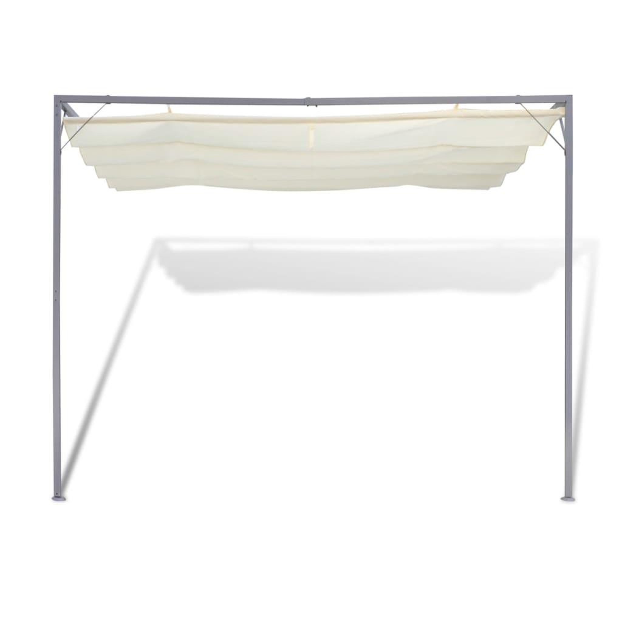 Voir la diapositive 3 : VIDAXL Tonnelle de jardin avec auvent retractable