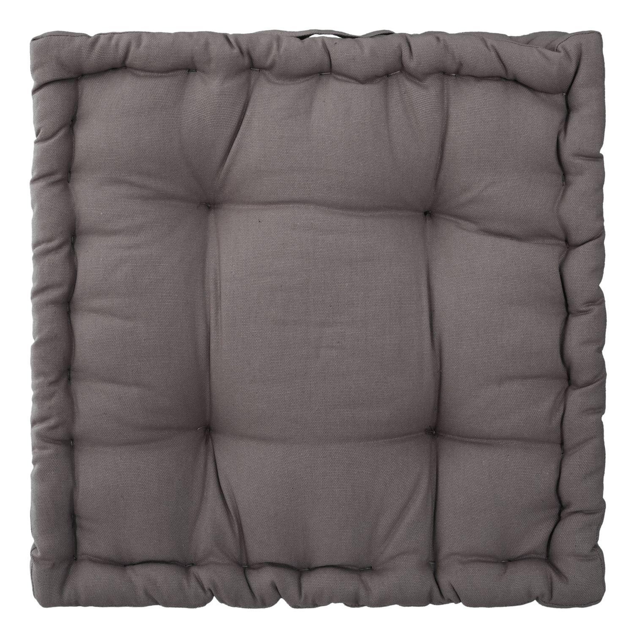 Voir la diapositive 3 : ATMOSPHERA Coussin de sol carré en coton à motif otto