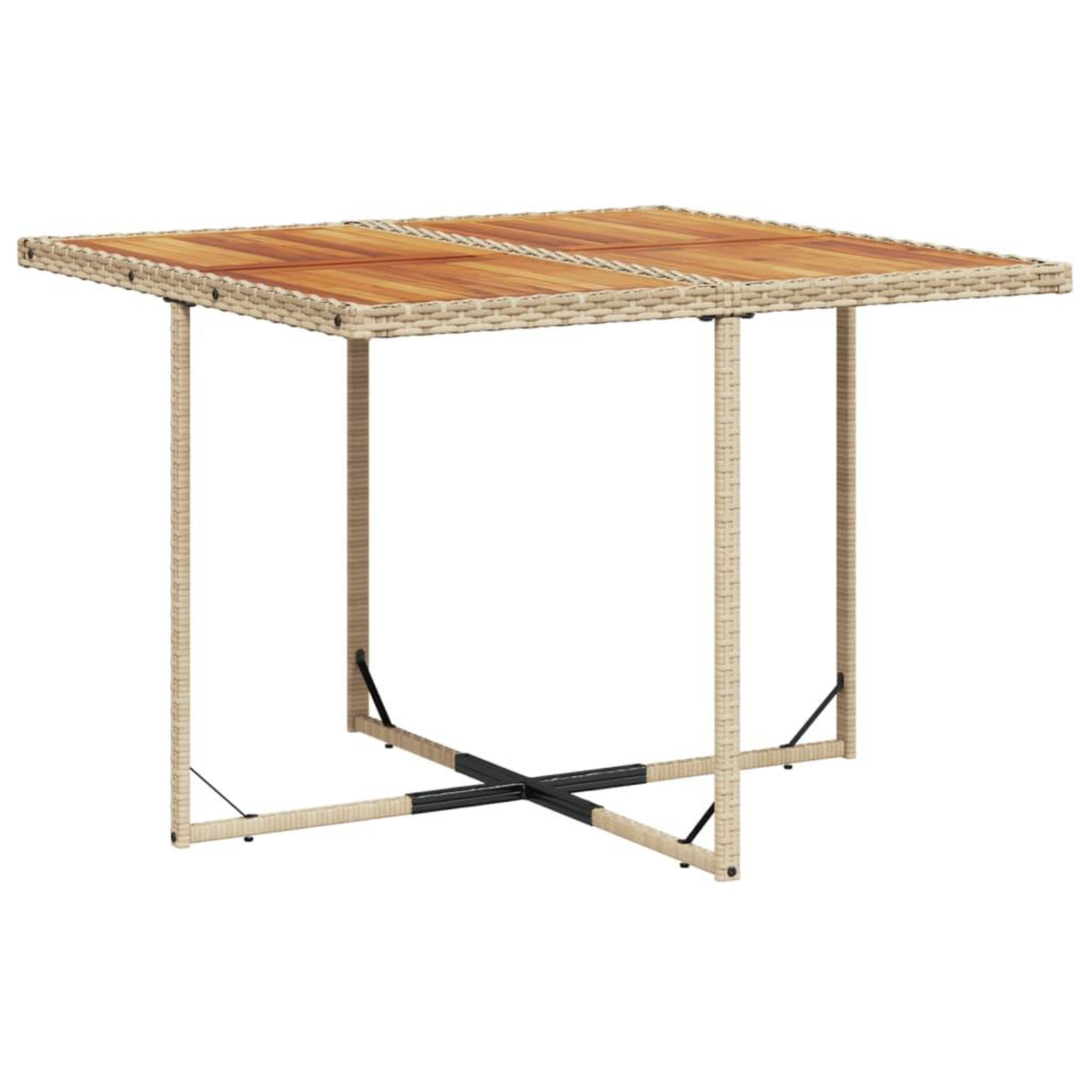 Voir la diapositive 5 : VIDAXL Ensemble a manger de jardin et coussins 9 pcs beige Poly rotin