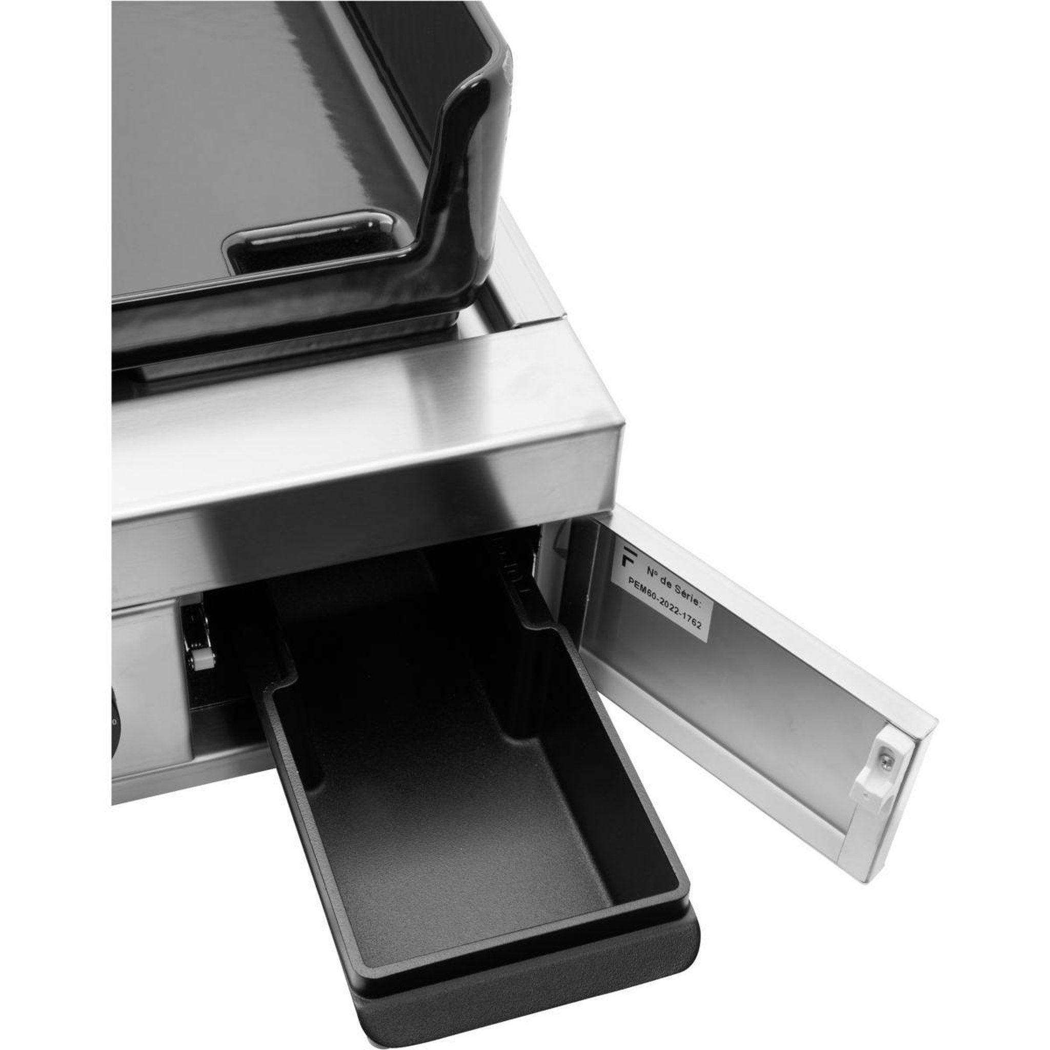 Voir la diapositive 5 : FORGE ADOUR Plancha électrique modern e60 i inox 2 brûleurs à poser, 60x42 cm