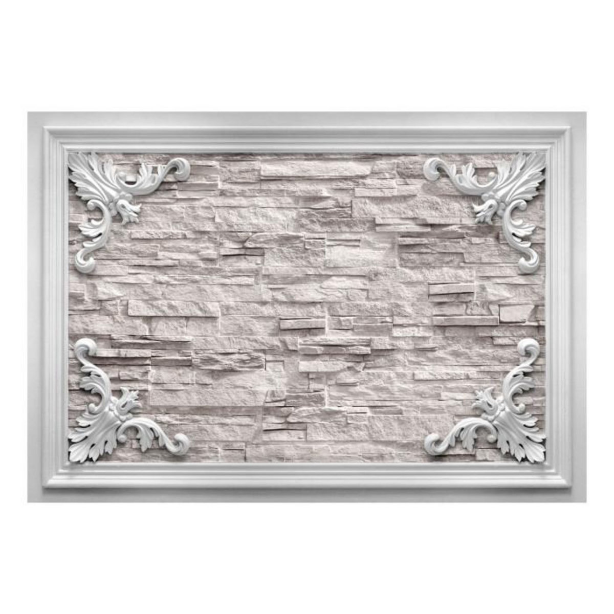 Paris Prix Papier Peint  Brick in the Frame Beige