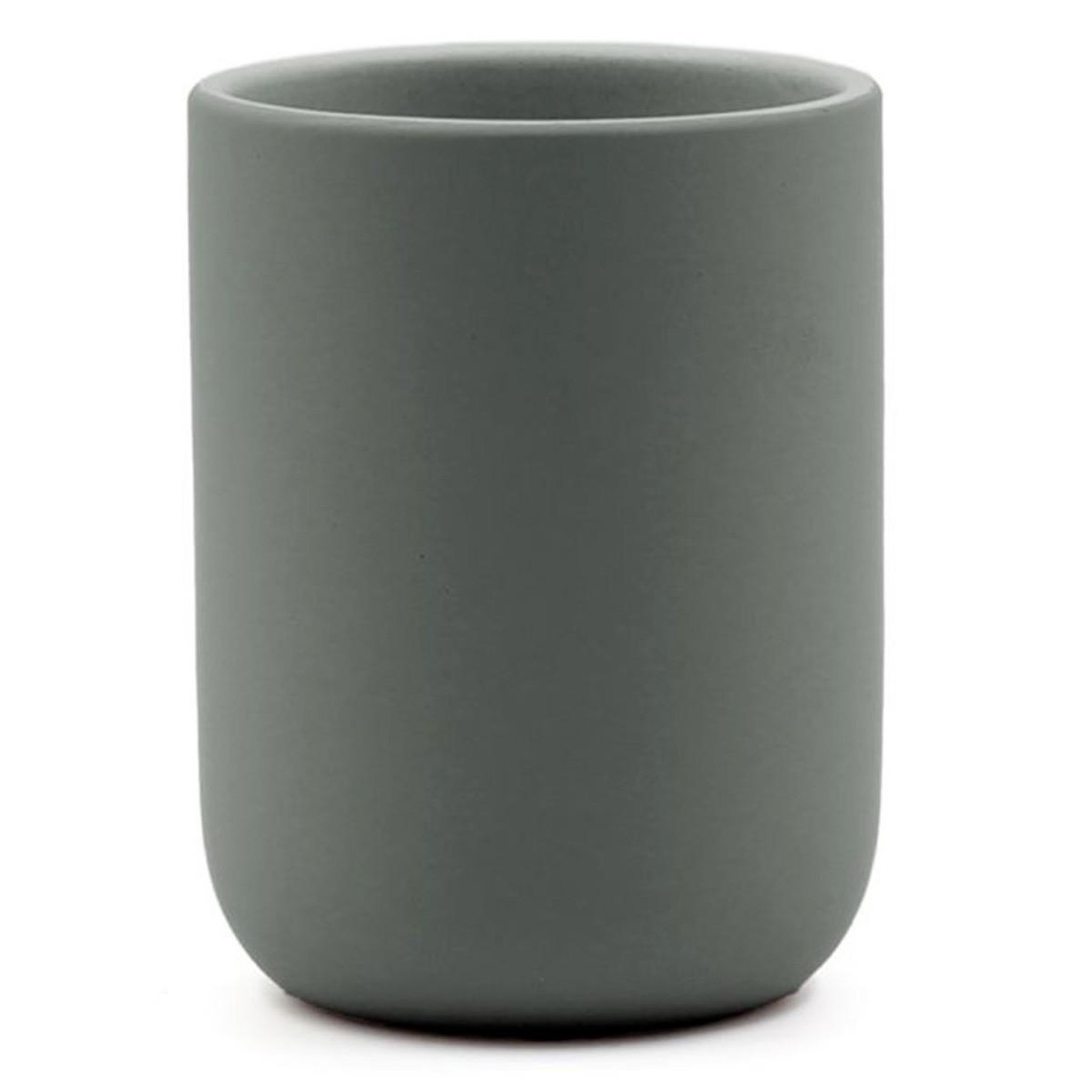 Douceur d'Intérieur Gobelet brosse à dents en céramique  ceralia  10cm anthracite