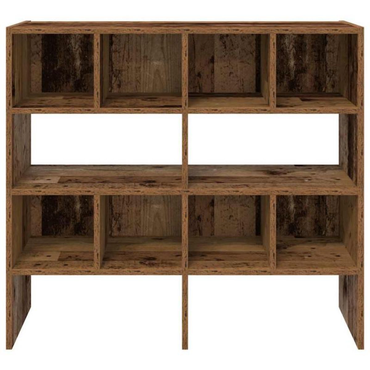 VIDAXL Étagères à chaussures empilables 2 pcs vieux bois 89,5x30x40 cm