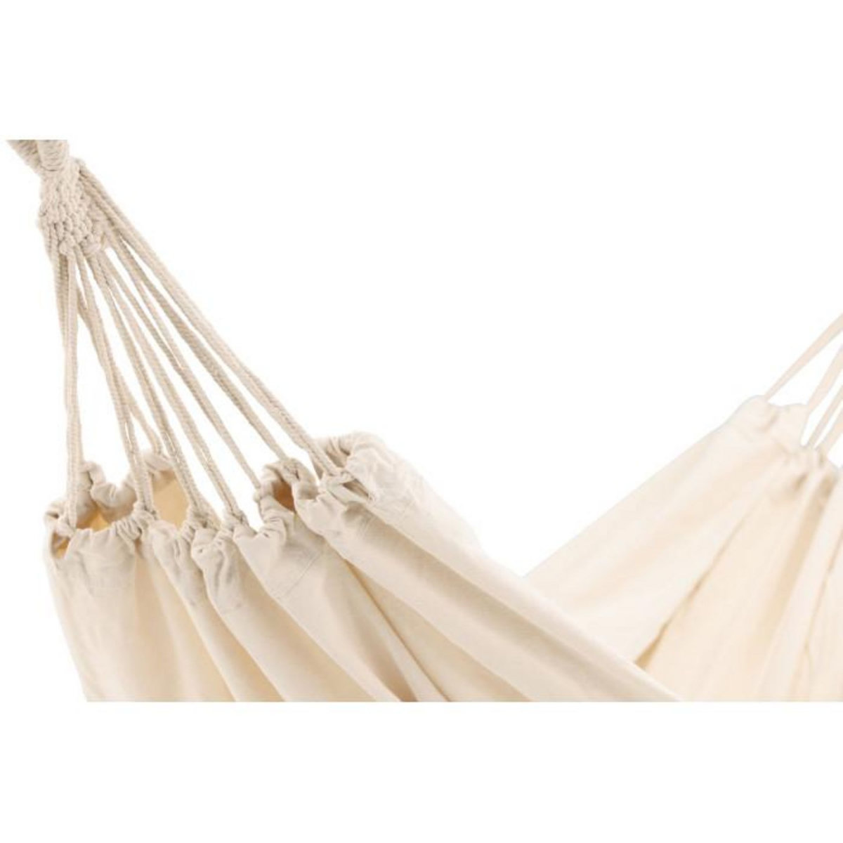 Paris Prix Hamac en Tissu  Hedvig  200cm Blanc Crème
