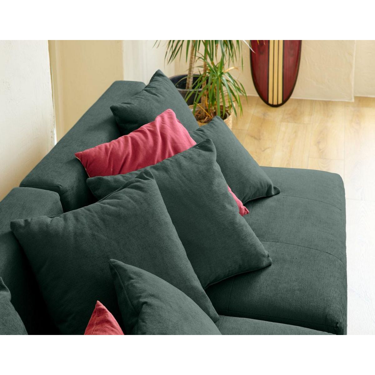 LISA DESIGN Amalfi - canapé modulable d'angle réversible - 4 places - en tissu