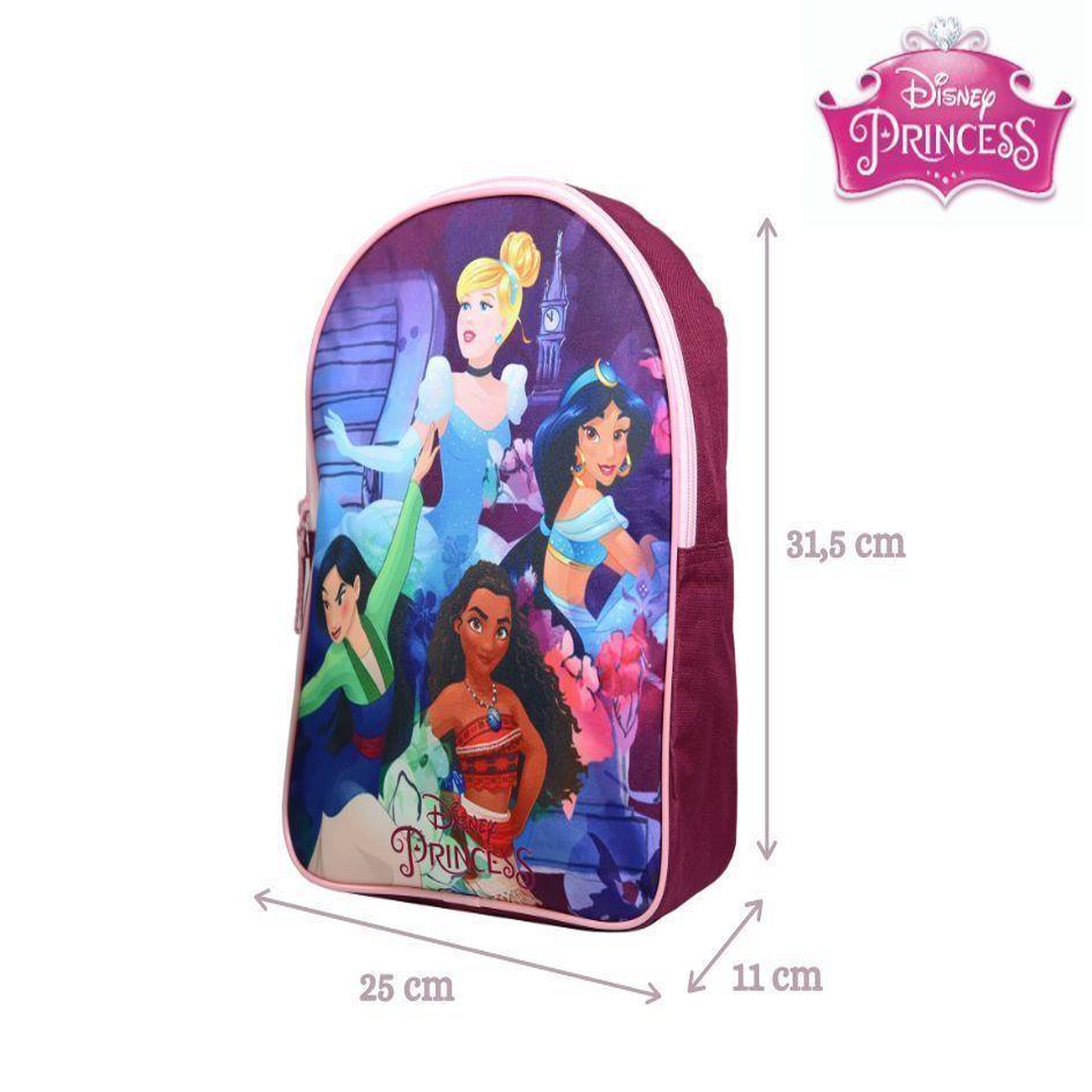 Voir la diapositive 6 : Bagtrotter BAGTROTTER Sac à dos gouter maternelle 31 cm Princesses Disney Multicolore