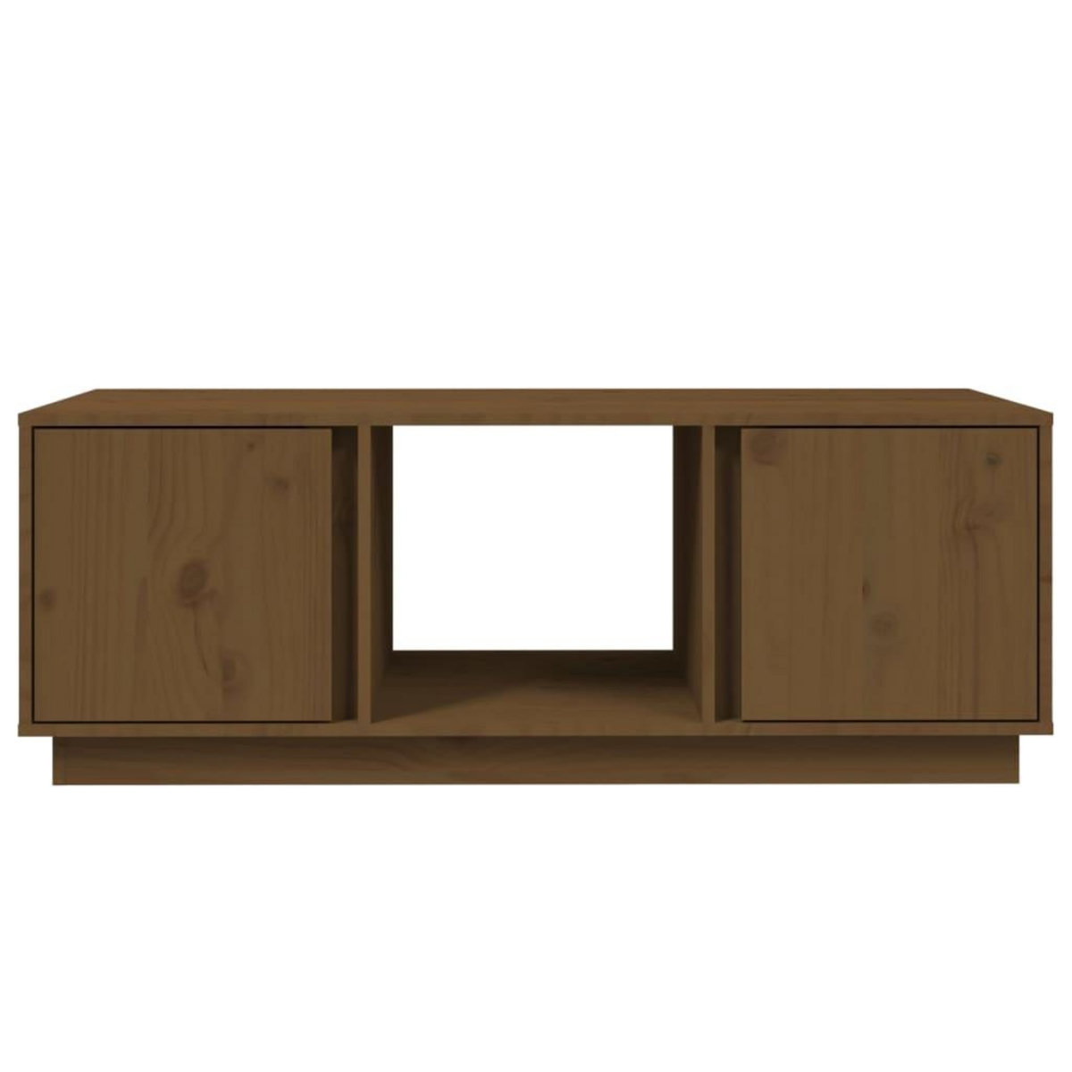VIDAXL Table basse Marron miel 110x50x40 cm Bois massif de pin