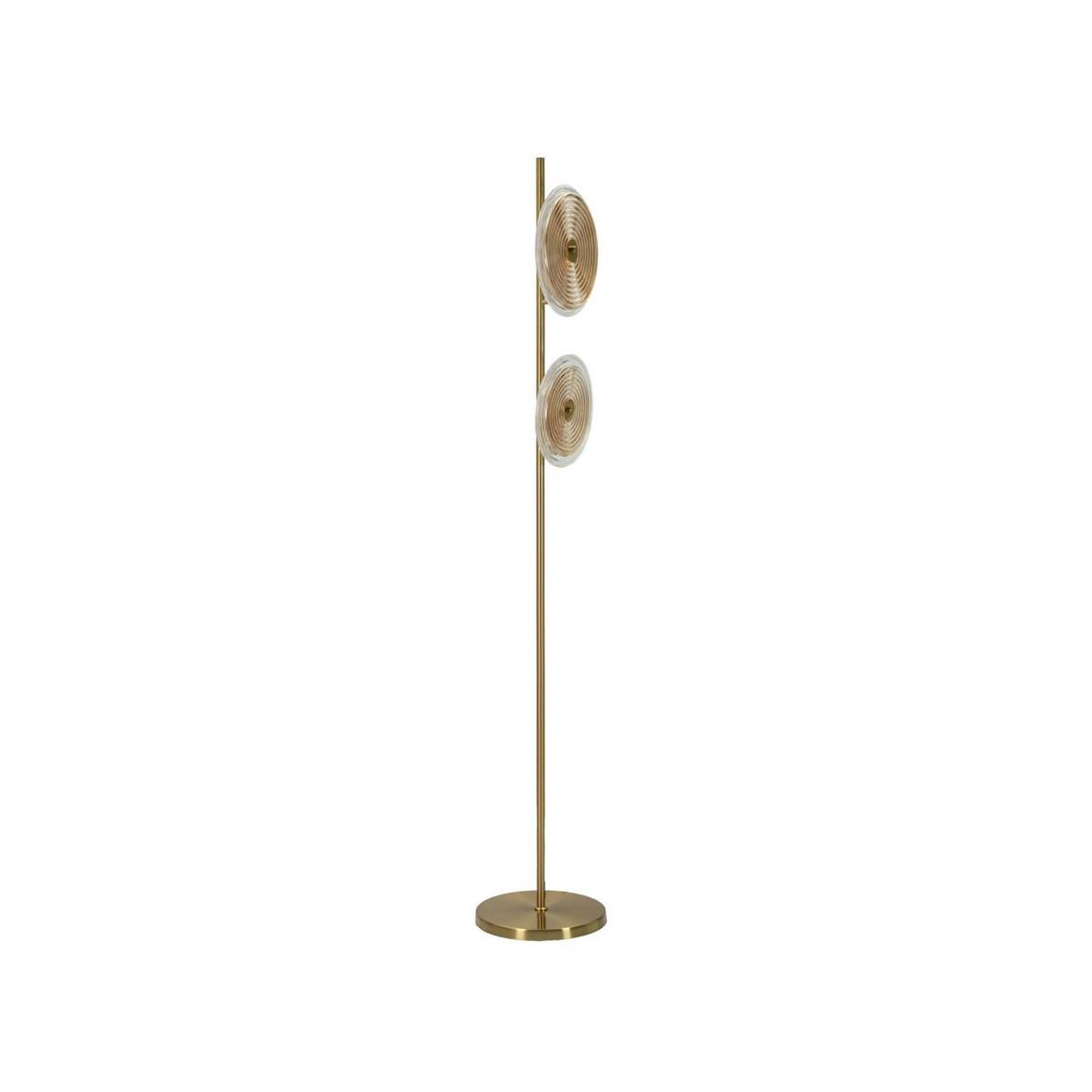 Voir la diapositive 3 : Paris Prix Lampadaire design en verre  venice  170cm or