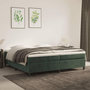 Voir la diapositive 1 : VIDAXL Cadre de lit sans matelas vert fonce 200x200 cm velours