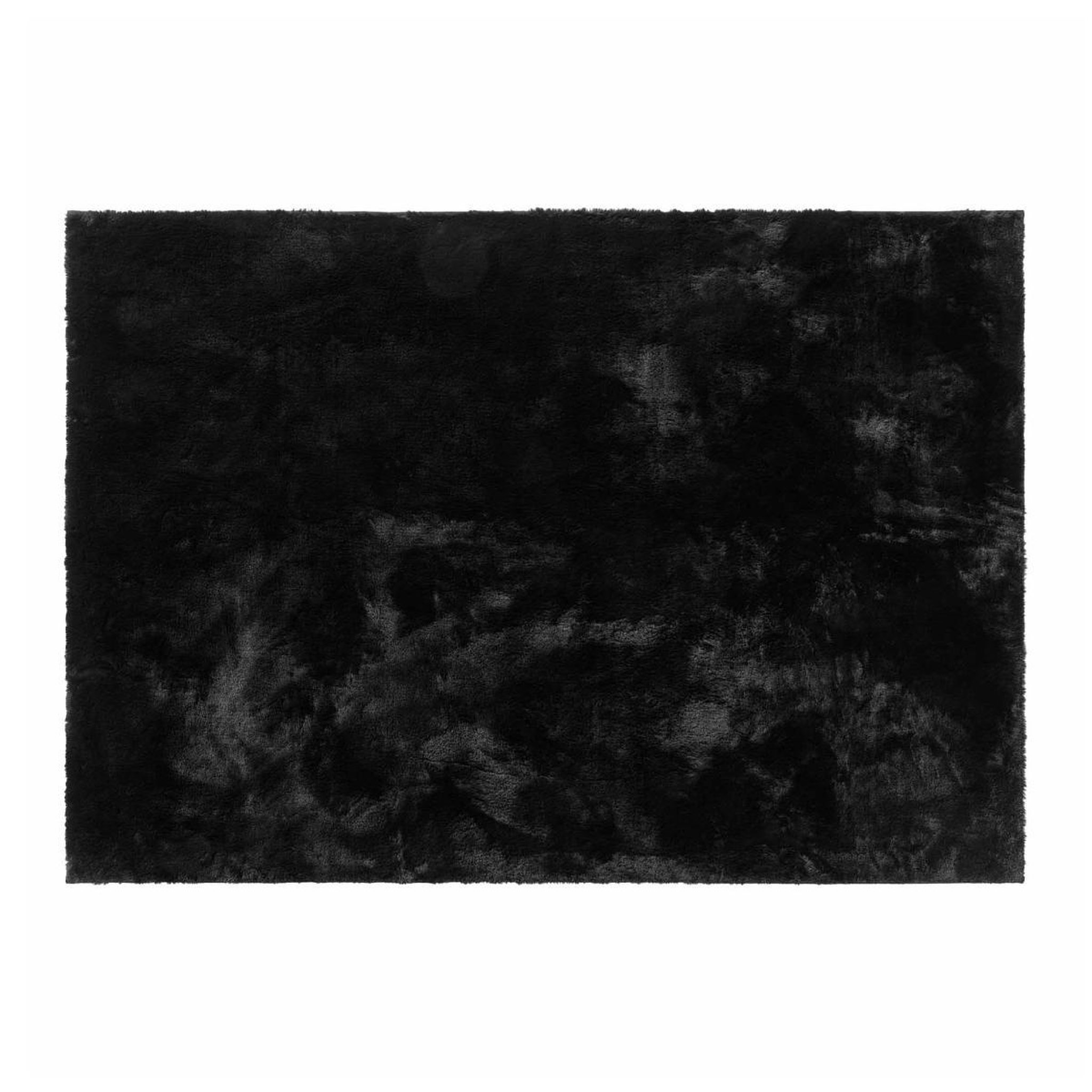 Douceur d'Intérieur Tapis imitation fourrure  feline  120x170cm noir