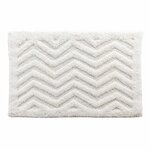 Paris Prix Tapis de Bain Jacquard  Angelis  50x80cm Blanc
