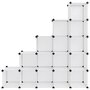 VIDAXL Cubes de rangement 15 pcs Transparent PP
