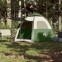 Voir la diapositive 3 : VIDAXL Tente de camping cabine 4 personnes vert liberation rapide
