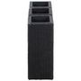 Voir la diapositive 4 : VIDAXL Lits sureleves de jardin 3 pcs Resine tressee Noir