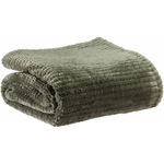 Les Ateliers du Linge Plaid Microflanelle Saya. Coloris disponibles : Rouge, Gris