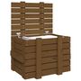 Voir la diapositive 5 : VIDAXL Boîte de rangement Marron miel 58x40,5x42 cm Bois massif pin