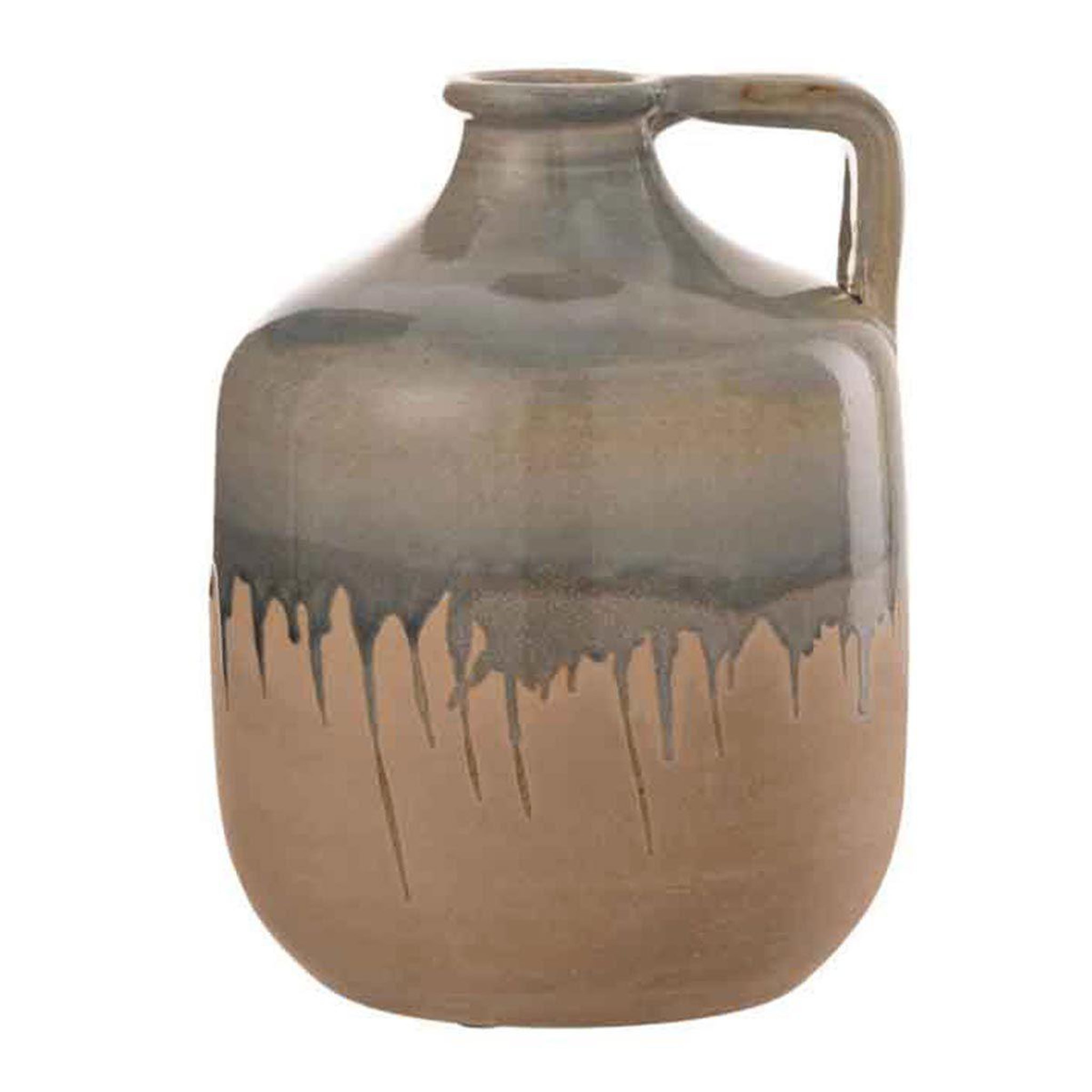J-LINE Vase design en céramique  droplet  18cm beige