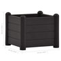 Voir la diapositive 6 : VIDAXL Lit sureleve de jardin PP Anthracite 43x43x35 cm