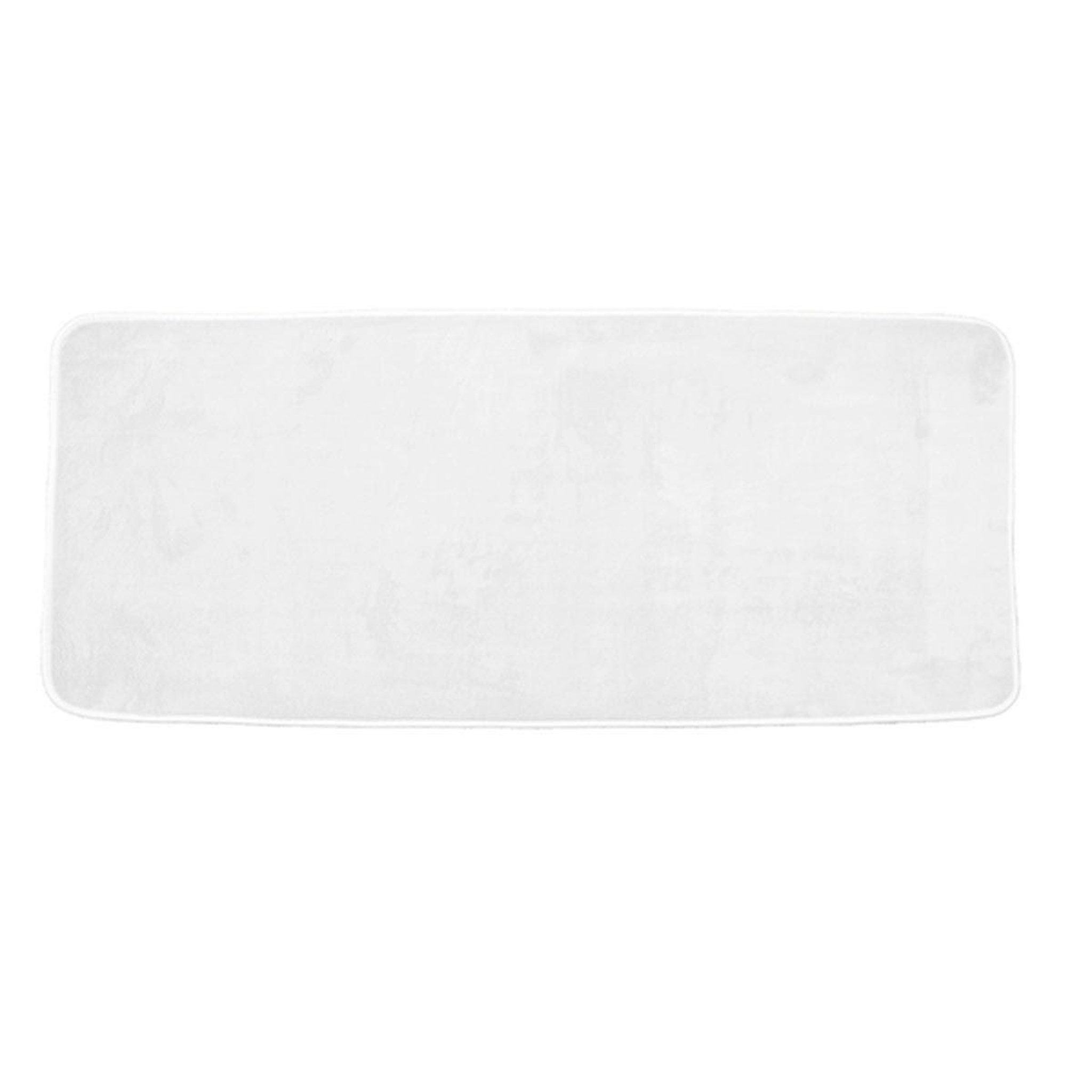 Douceur d'Intérieur Tapis de bain microfibre  vitamine  50x120cm blanc