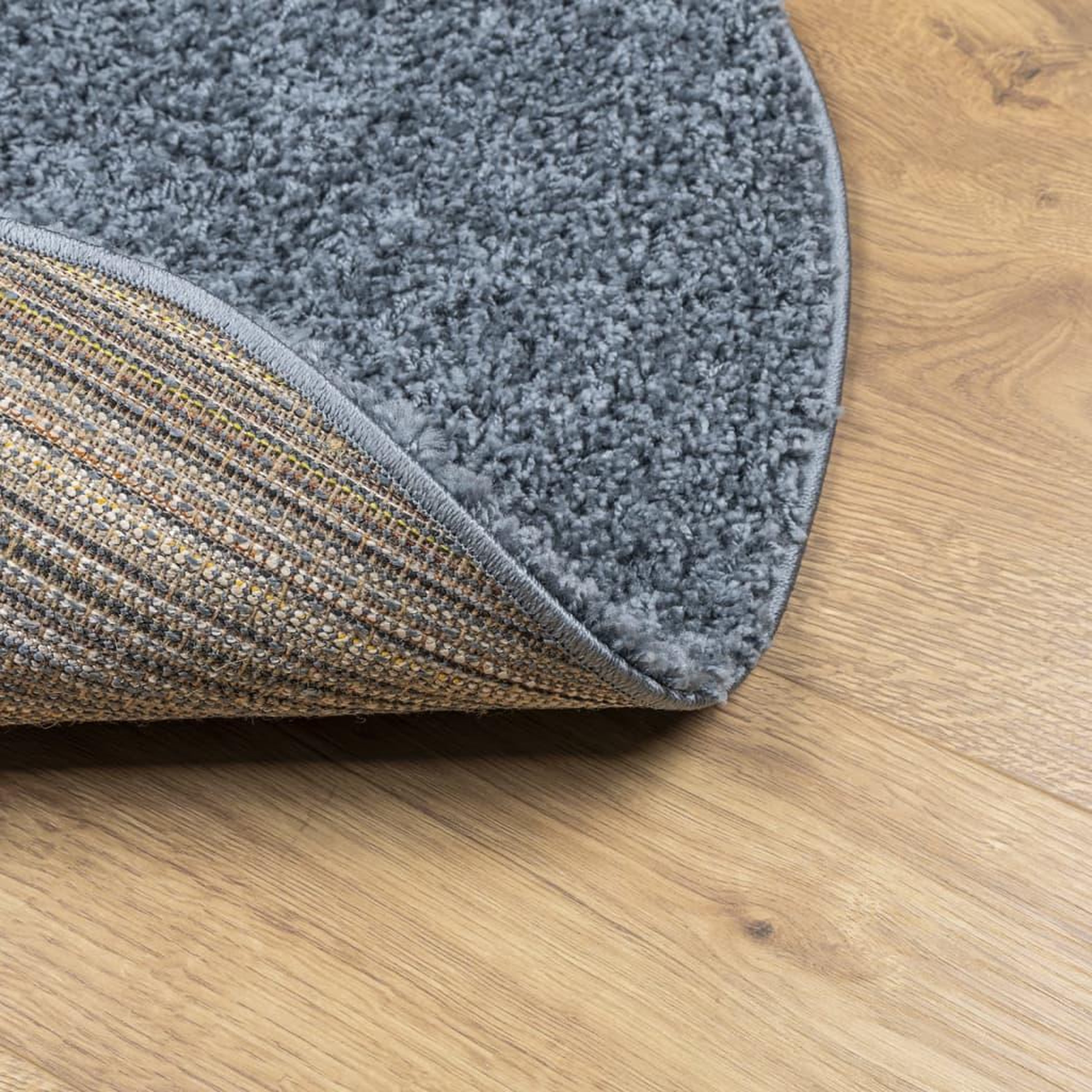 Voir la diapositive 5 : VIDAXL Tapis shaggy PAMPLONA poils longs moderne bleu Ø 200 cm