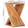 Voir la diapositive 6 : VIDAXL Table d'appoint 35x35x55 cm Bois massif d'acacia