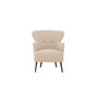 Voir la diapositive 3 : Paris Prix Fauteuil Design Bouclette  Lincoln  85cm Beige
