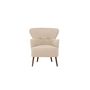 Voir la diapositive 3 : Paris Prix Fauteuil Design Bouclette  Lincoln  85cm Beige