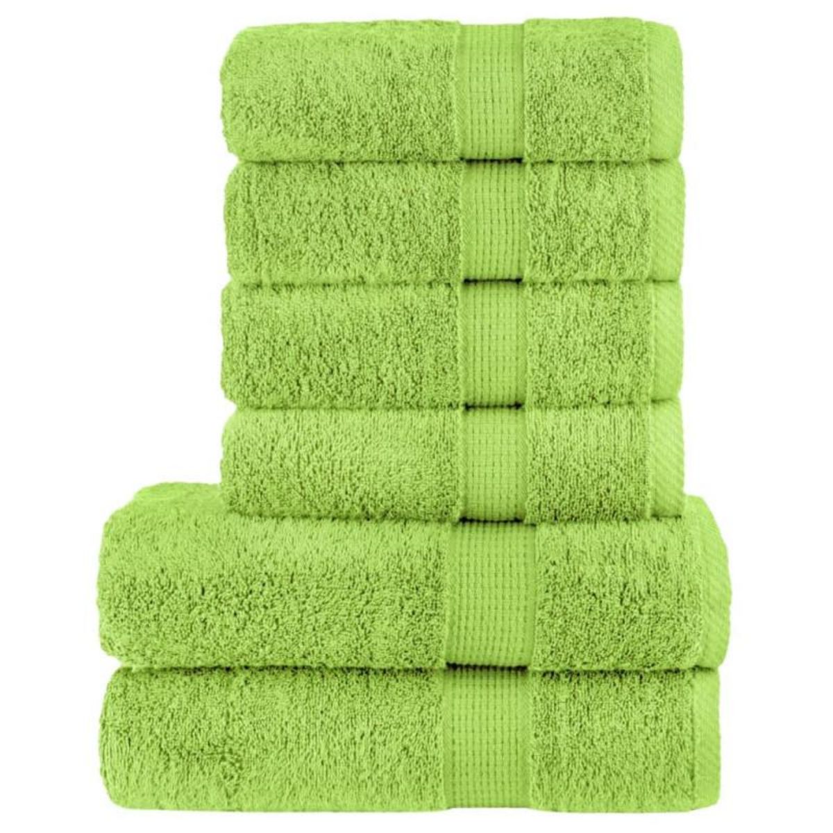 VIDAXL Ensemble de serviettes de qualité supérieure SOLUND 6 pcs