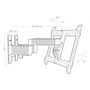 Voir la diapositive 2 : Erard Support mural inclinable/orientable pour écran de 40 à 100 - 048390