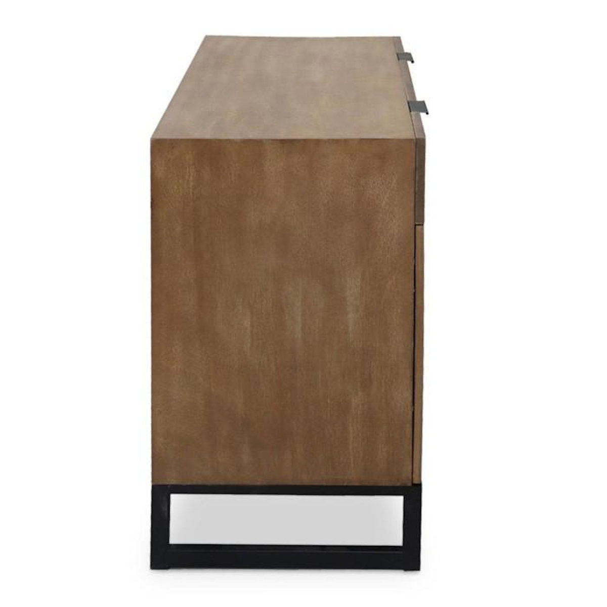 Paris Prix Commode 2 Tiroirs & 2 Portes  Bolta  79cm Chêne Clair