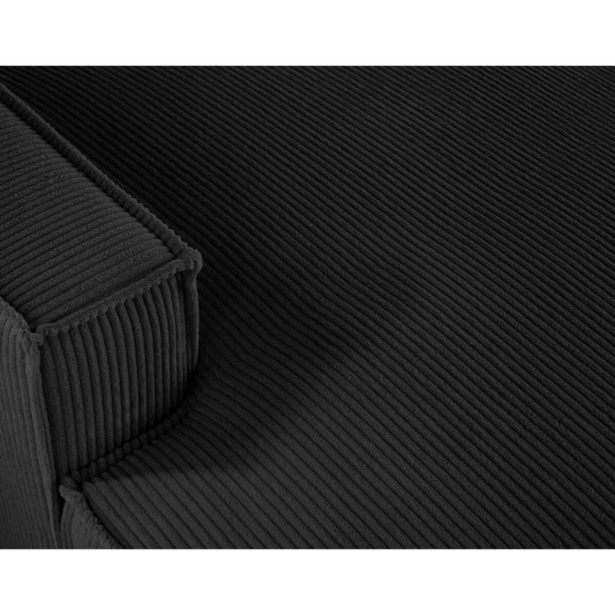 LISA DESIGN Spiaggia - canapé panoramique d'angle droit - 7 places - en velours côtelé