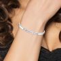 Voir la diapositive 2 : SC CRYSTAL Ma soeur pour la vie - Bracelet SC Crystal en Acier Rhodié argenté