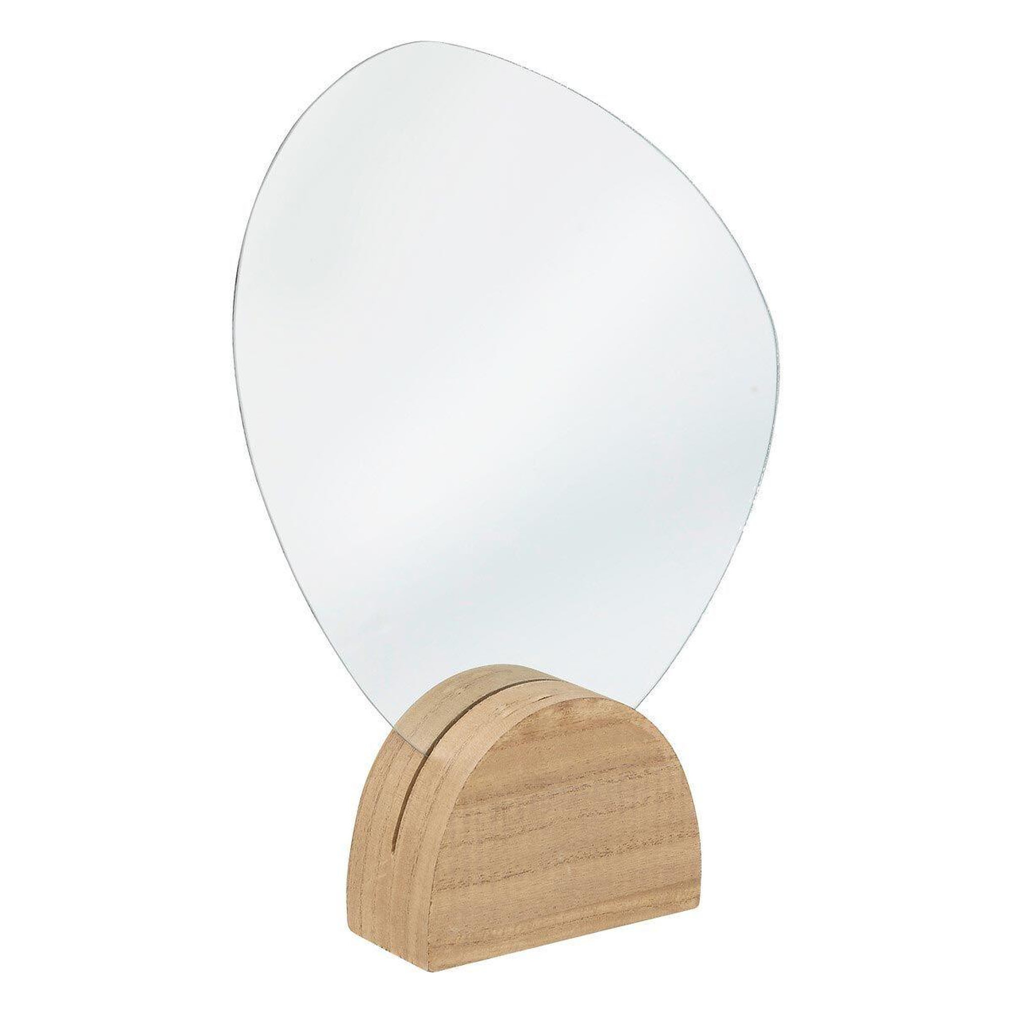 Voir la diapositive 1 : ATMOSPHERA Miroir à poser design  olme  36cm naturel