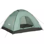 OUTSUNNY Tente de camping 2 personnes dim. 206L x 152l x 110H cm - portes zippée, poche rangement sac de transport inclus - fibre verre polyester Oxford vert