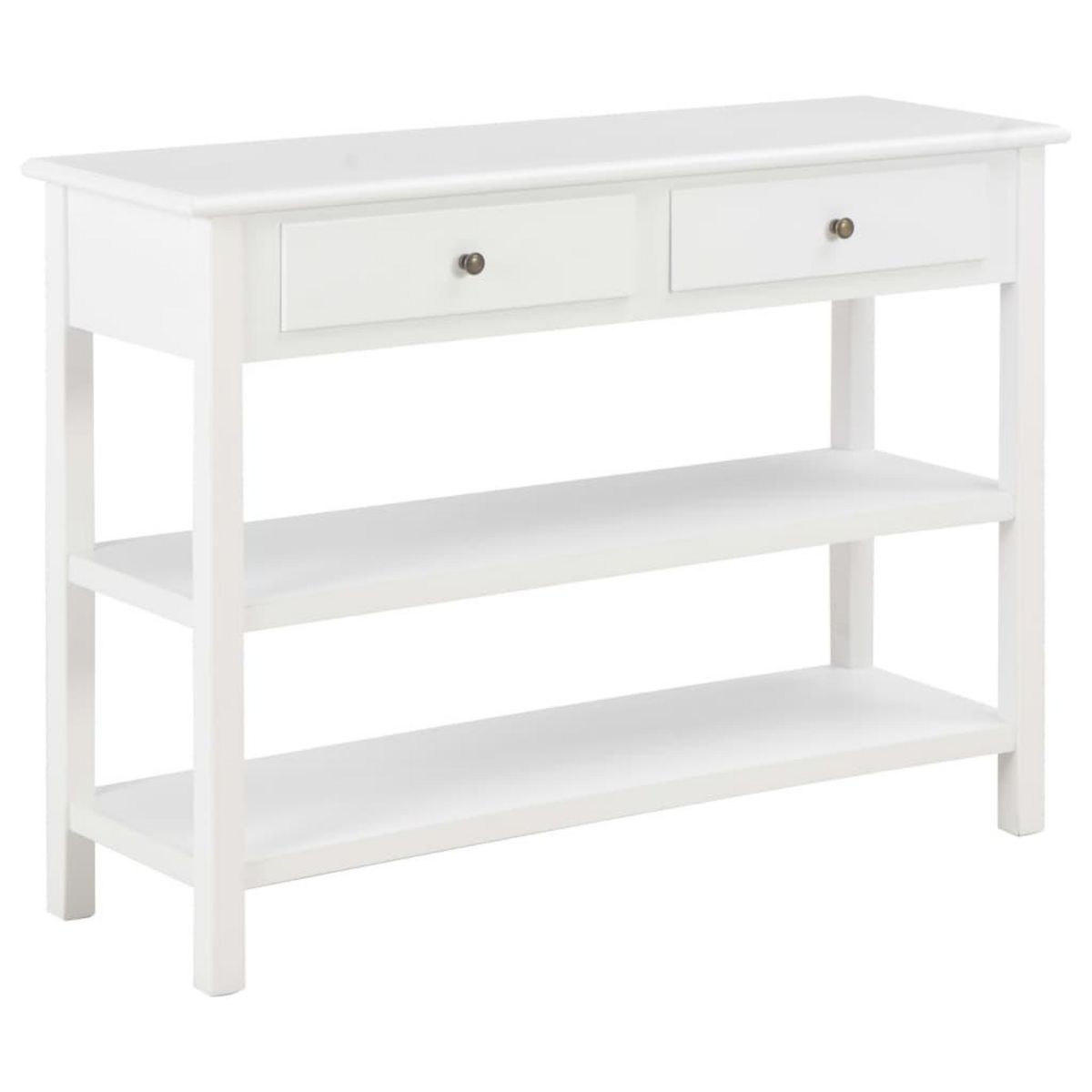VIDAXL Buffet Blanc 110x35x80 cm MDF