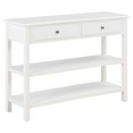 VIDAXL Buffet Blanc 110x35x80 cm MDF