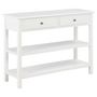 Voir la diapositive 1 : VIDAXL Buffet Blanc 110x35x80 cm MDF