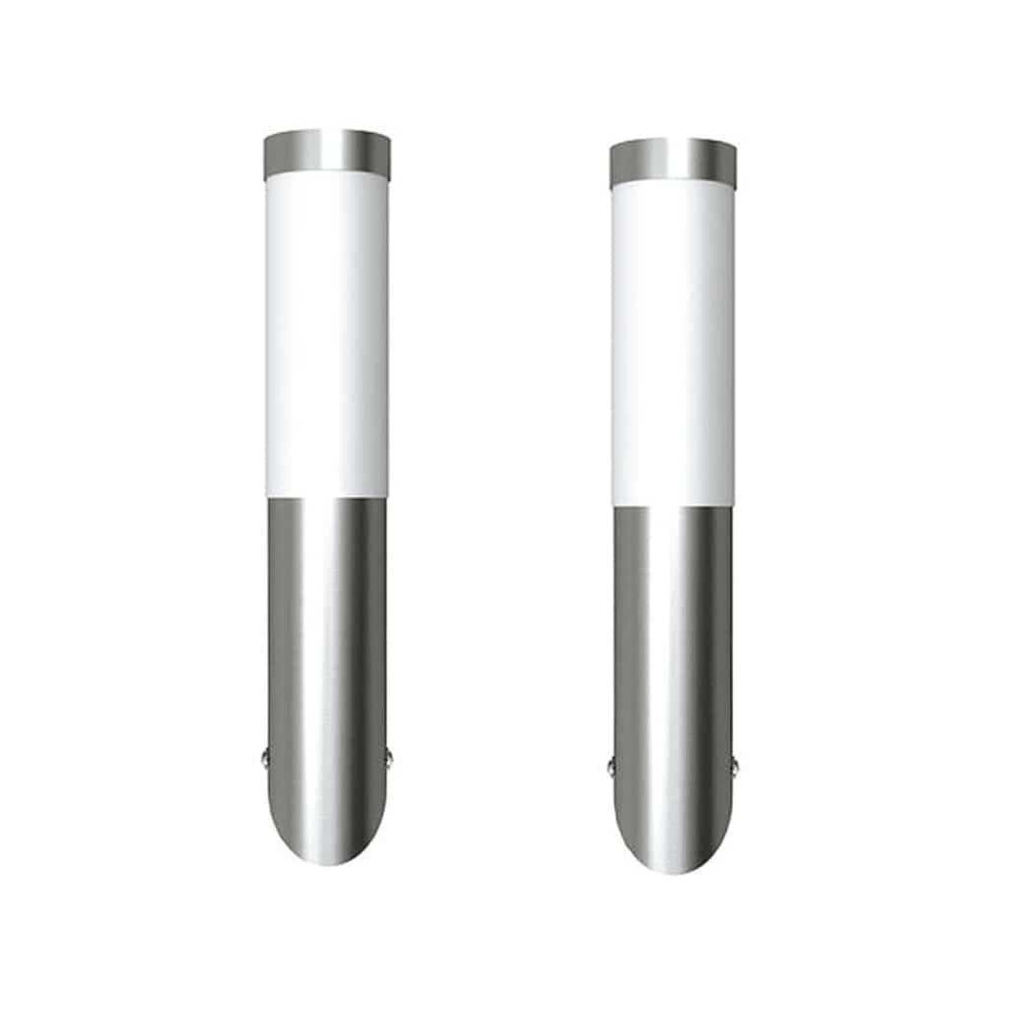 Voir la diapositive 2 : VIDAXL Applique murale d'exterieur 2 pcs Acier inoxydable